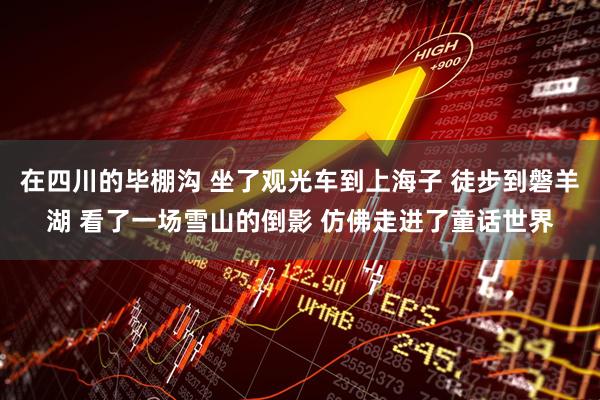 在四川的毕棚沟 坐了观光车到上海子 徒步到磐羊湖 看了一场雪山的倒影 仿佛走进了童话世界