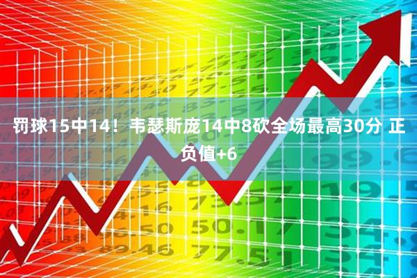 罚球15中14！韦瑟斯庞14中8砍全场最高30分 正负值+6